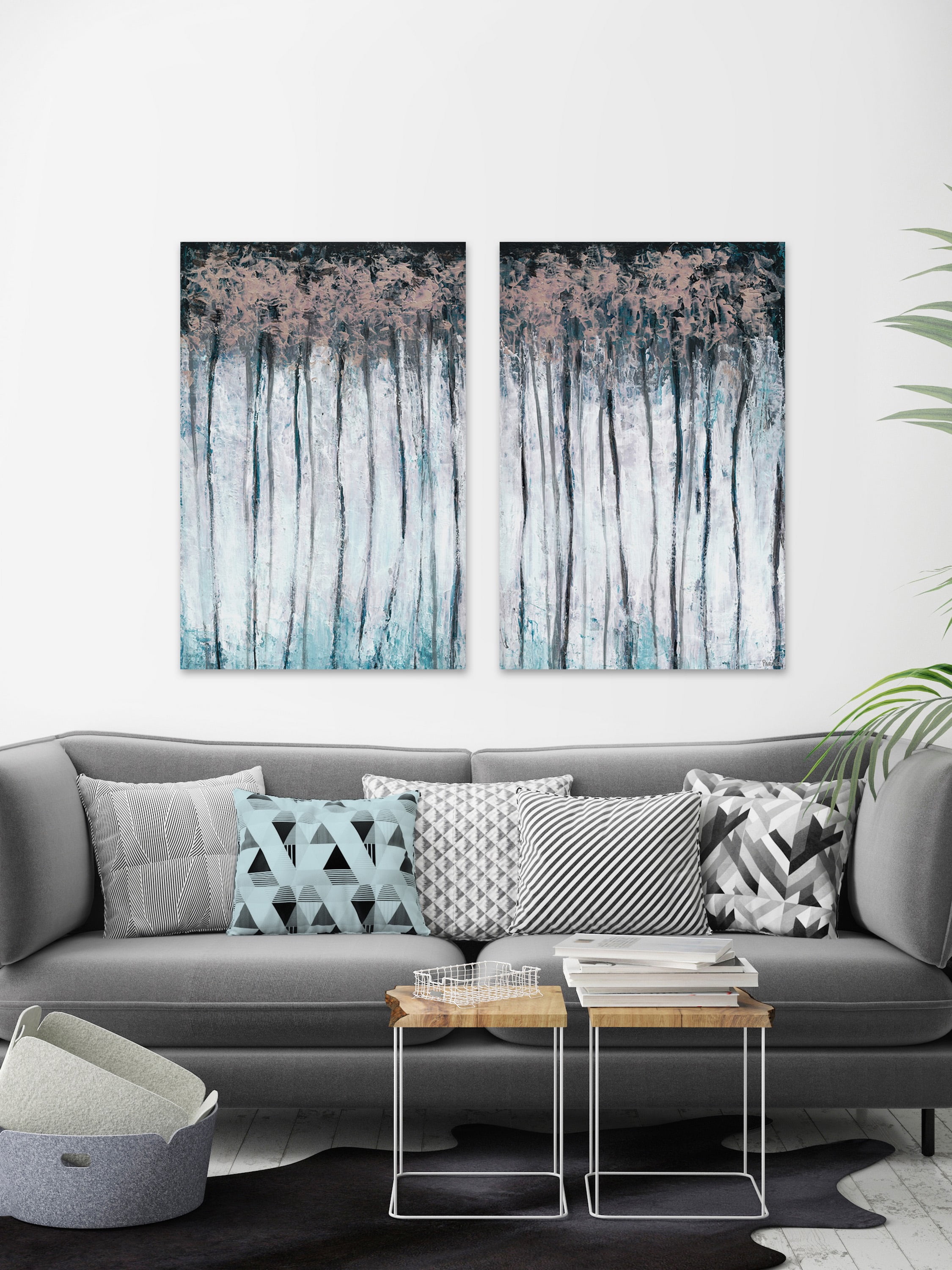 Magical Forest Diptych