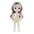 thumbnail image 2 of 13 articulaciones personalizadas 16cm cuerpo de muñeca articulado con cabellero de peluca para Custimizing DIY Making - Gris CUTICAT  Cuerpo de muñeca BJD con cabeza, 2 of 8