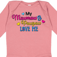 thumbnail image 4 of Inktastic My Mawmaw and Pawpaw Love Me with Hearts Boys or Girls Long Sleeve Baby Bodysuit, 4 of 5