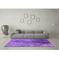 thumbnail image 3 of Ahgly Company Indoor Square Oriental Purple Industrial Area Rugs, 6' Square, 3 of 4