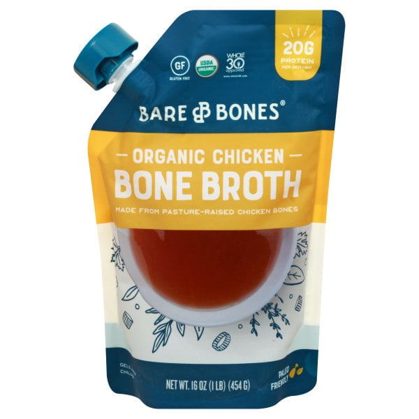 Bare Bones - Organic Bone Broth Classic Chicken - 16 oz