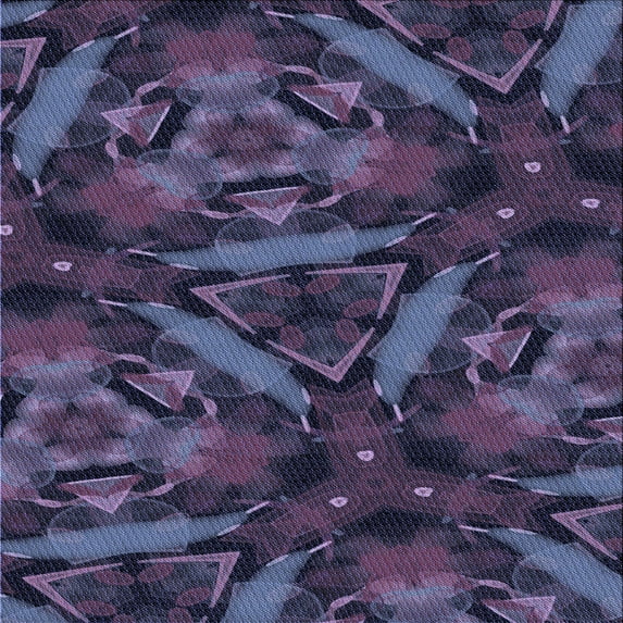 Ahgly Company Machine Washable Indoor Square Transitional Slate Blue Area Rugs, 8' Square