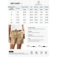 thumbnail image 6 of SHEWIN Shorts for Women Cotton Linen Beach High Waist Drawstring Casual Shorts Summer Holiday Short Pants with Pockets S-2XL, 6 of 6