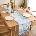 thumbnail image 3 of Blue Gnomes Coastal Table Runner - 48 Inch Long, Kitchen Dining Table Runner Dresser Scarves, Nautical Coral Starfish Ocean Summer Farmhouse Decor for Coffee Tables Wedding Party Banquet, 3 of 8