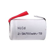 2/3 A NiCd Battery with Tabs (700 mAh)
