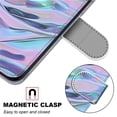 thumbnail image 6 of Wallet Case for Samsung Galaxy S23 Plus (2023), Allytech Premium PU Leather Folio Flip Anti-Lost Wristlet Card Slots Magnetic Buckle Shockproof Stand Case for Galaxy S23 Plus 5G, Water Pattern, 6 of 7