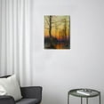 thumbnail image 3 of Stunning Vintage Forest Sunset Clouds Oil Painting, 12x16 Wall Art Print for Home and Office Decor, 3 of 7