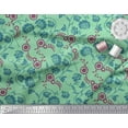 thumbnail image 2 of Soimoi Rayon Fabric Leaves & Floral Artistic Print Fabric by Yard 42 Inch Wide, 2 of 3