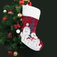thumbnail image 3 of Snowman Christmas Stocking 53 Inch Xmas Stock for Family Holiday Christmas Party Decor, 3 of 4