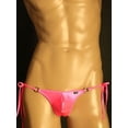 thumbnail image 1 of Tanga de hombre de seda de hielo, anillo de acero elástico, cinturón largo y delgado, cintura baja, sexy, bolsa convexa en U, pantalones T para hombre, cintura ajustable, 1 of 6
