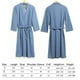thumbnail image 5 of Moyic Albornoz de gofres a la moda de verano para amantes, de baño de absorción de agua para mujer, de baño Sexy de talla grande para Spa, Juegos de accesorios de baño azul XXXL Moyic FS10817-12, 5 of 6