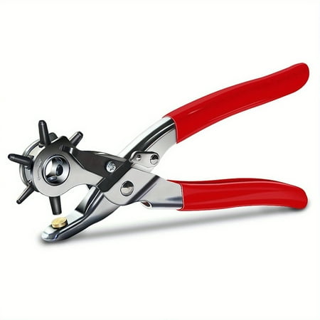 EASTIN [Reliable] Heavy Duty Faux Leather Hole Punch Tool 5/64 to 3/16 Adjustable for Belts Watch Straps Dog Collars Saddles Shoes & DIY Crafts - Durable Stainless Steel Multi-Purp