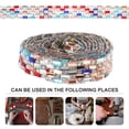 thumbnail image 4 of Shisuyan Rhinestone Ribbons Self Adhesive Assorted Color 1 Roll 39.30X0.47X0.08in, 4 of 8
