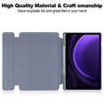 thumbnail image 5 of Compatible Samsung Galaxy Tab S9 FE Étui en Cuir+acrylique Support Rotatif avec Clavier Bluetooth, 5 of 5