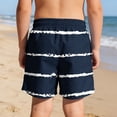 thumbnail image 5 of ATOGUTA Boy Swim Shorts with Liner Bathing Suits Summer Quick Dry Swimwear Swim Trunks Size 5T-14, Navy, 5 of 6