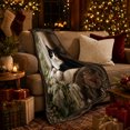 thumbnail image 3 of Resting Black White Cat Oil Painting autumn celebration Autumn, Cozy Pet Portrait Pattern, Warm Flannel Blanket for Living Room and Bedroom, Cat Lovers autumn celebration Gift, Pet Lover Home Decor, 3 of 9