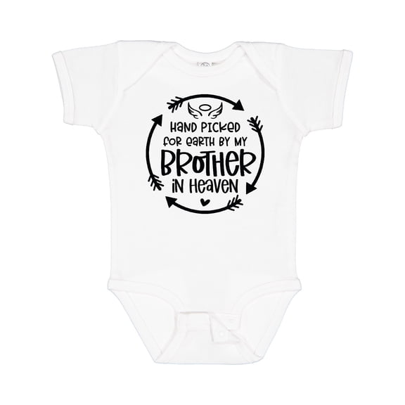 Inktastic Handpicked for Earth by My Brother in Heaven Boys or Girls Baby Bodysuit