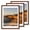Walnut color, variant on iRahmen 12x12 Frame 3 Pack - Black Wood Picture Frame with 8X8 Mat - Wall Mount Photo Frame for Horizontal & Vertical Display - Poster, Artwork, Gallery Wall
