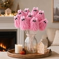 thumbnail image 3 of Aurorax Pink Halloween Decorations for Home,12 Pack Halloween Pink Ghost Stems,Cute Glitter Ghost Picks for Bouquet Wreath Table Centerpiece 12, 3 of 7