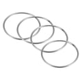 thumbnail image 1 of Unique Bargains Welded O Ring, 100 x 4mm Strapping Round Rings Stainless Steel 4 pcs, 1 of 3