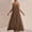 Coffee, variant on V Neck Dress Tank Dress 2026 Summer Conservative Dress Solid Color Sleeveless Breathable Regular Fit Modest Dresses for Women Travel for Travel and Holiday S-2XL