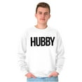 thumbnail image 5 of Hubby Wifey Cute Matching Couple Set Men's Crewneck Sweatshirt Brisco Brands L, 5 of 7