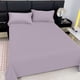 thumbnail image 5 of Solid Color Polyester Bed Sheet Set | 1 Sheet 150x230cm & 2 Pillowcases 74x48cm | Dark Blue Pink Yellow White Purple Red Green | Easy Care Durable Soft | Fade Resistant Washable | 3-Piece Bedding, 5 of 6