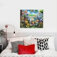 thumbnail image 5 of Saiise Pikmin Frameless Canvas Wall Art - Abstract Modern Artwork for Living Room, Bedroom, Office - Ready to Hang, Vibrant Colors, Ideal Gift Idea- 16"x20", 5 of 7