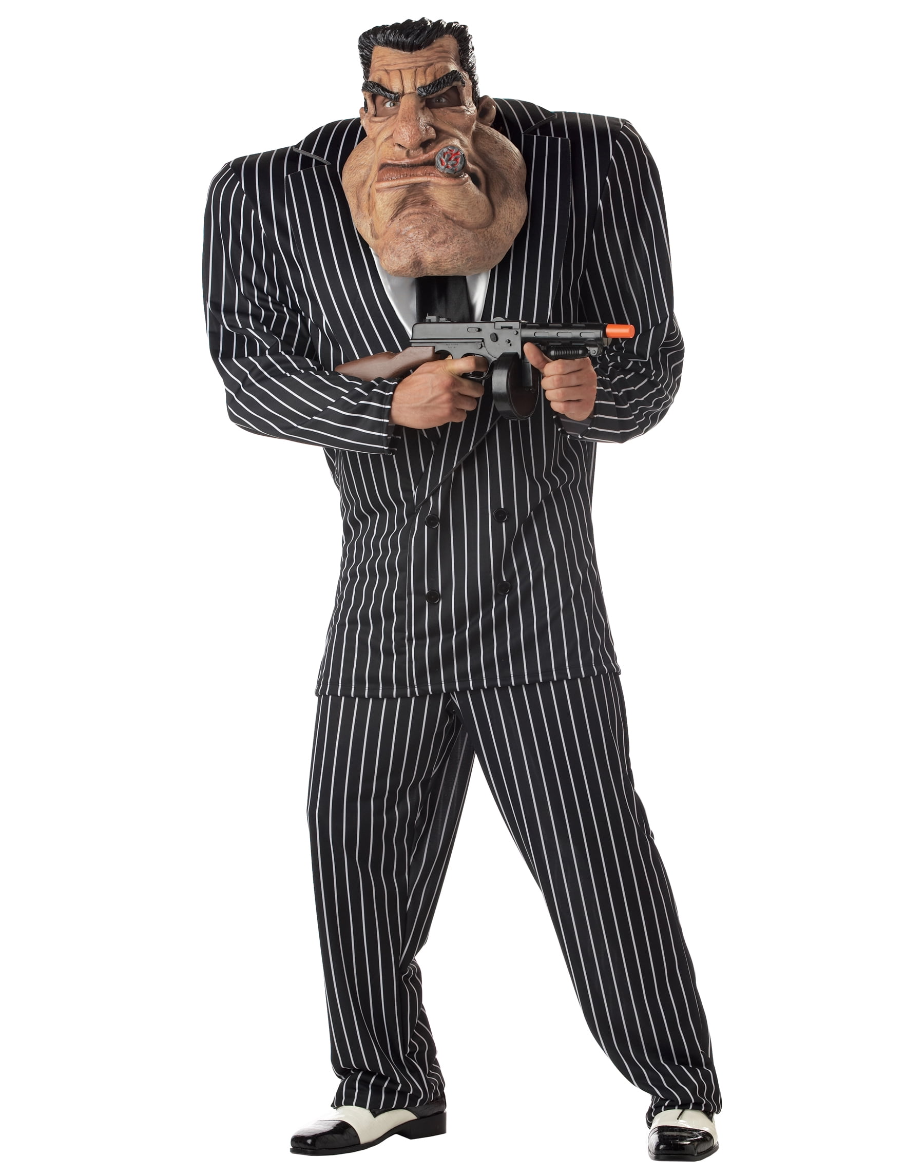 California Costume Collections Massive Mobster Pinstripe Gangster Suit