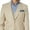 Beige, variant on Adam Baker Men's Classic Fit 3-Piece Jacket, Vets, Trousers Vested Suit Set - Many Sizes & Colors Available