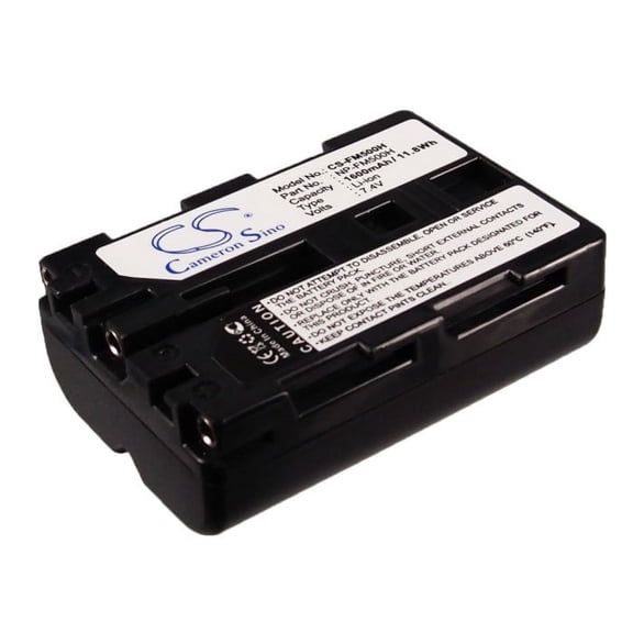 Battery for Sony DSLR-A100 DSLR-A500 DSLR-A850 SLT-A77V A65V NP-FM500H 1600mAh