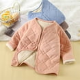 thumbnail image 4 of LIaqionyy Toddler Jacket Winter Soft Coat Lightweight Quilted Button down Warm Outerwear for Kids 4-16T, 4 of 5