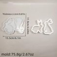 thumbnail image 1 of Hollow Out Rabbit Ornament Mold Gypsum Dropper Mold DIY Silicone Mold, 1 of 3
