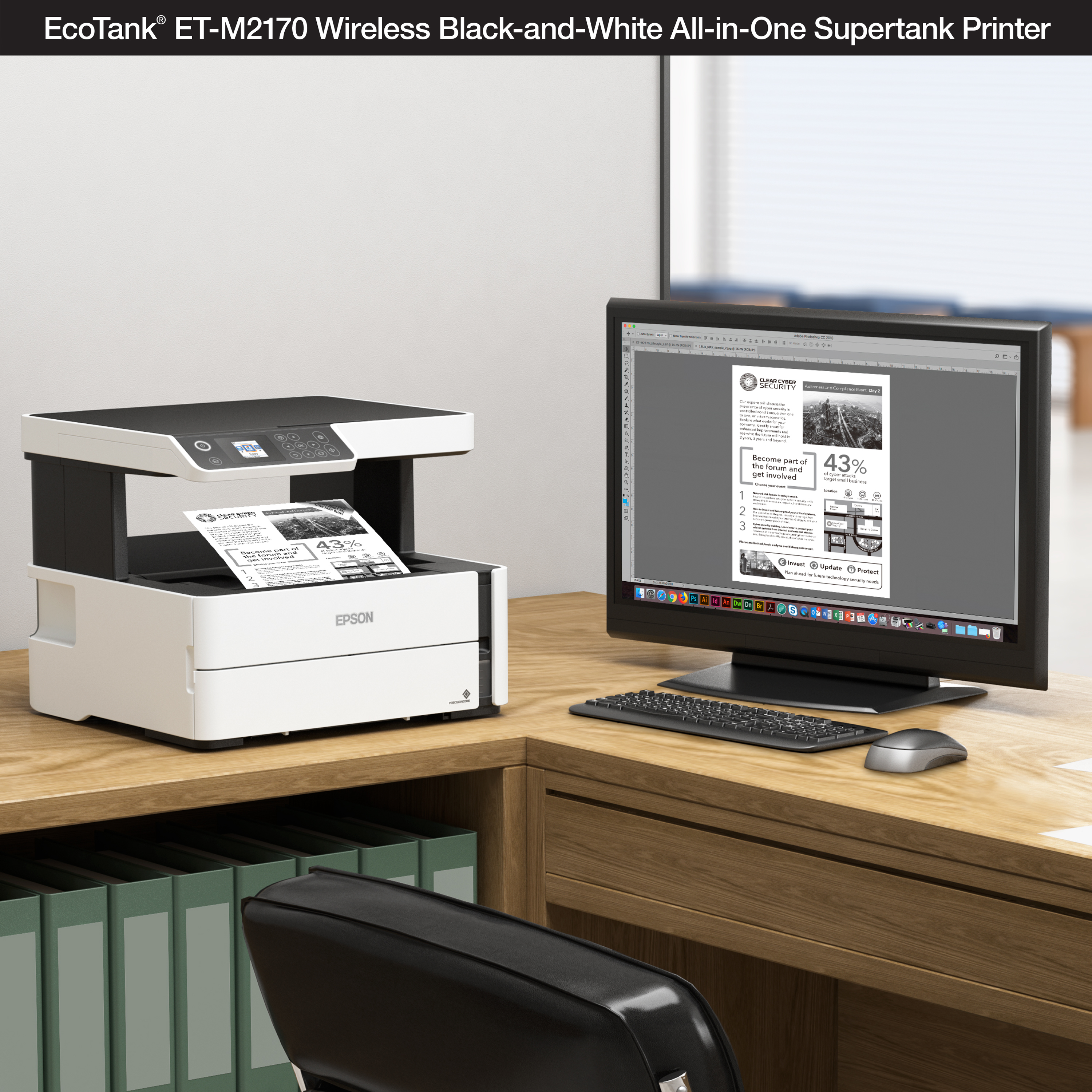 Epson EcoTank ET-M2170 Wireless Monochrome Supertank Printer photo 7