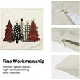 thumbnail image 4 of Christmas Pillow Covers 18x18 Inch Set of 2 Red Black Plaid Christmas Trees Throw Pillows Case, Xmas Snow Holiday Outdoor Decorative Farmhouse Winter Decor Cushion Covers for Home Sofa Bed Couch, 4 of 5