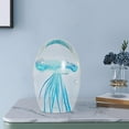 thumbnail image 3 of Sea Animal Ornament Handmade Art Statue Elegant  Coastal Display Stand Figurine Ornament for Desk Home Desktop blue, 3 of 10