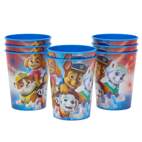 American Greetings Paw Patrol Party Supplies, 16 oz. Reusable Plastic Stadium Cup, 8-Count