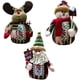 thumbnail image 1 of Muñecos de Peluche de Navidad Sincero Pack de 3 1 Papá Noel 1 Muñeco de Nieve 1 Reno 7,07 x 5,12 pulgadas, 1 of 1