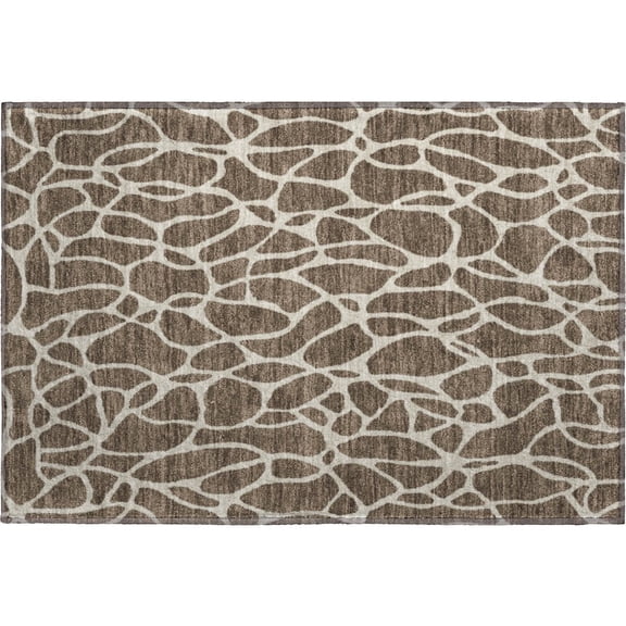 Dalyn Rugs Premium Machine Washable Mayfield AMF1024 Fudge 1'8" x 2'6" Rug