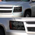 thumbnail image 4 of Spec-D Tuning Smoked Headlights Compatible with 2007-2013 Chevy Avalanche, 2007-2014 Tahoe Suburban, L+R Pair Head Light Lamp Assembly, 4 of 4