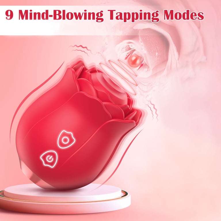 Rose Sex Toys Stimulator for Women, KERERO Rose Toy with 9 Tapping Modes,  Waterproof Sex Toys for Women,Rechargeable Rose Toy Vibrator for Women Most  Pleasure - Walmart.com