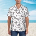 thumbnail image 4 of Daiia Funny Chicken Hawaiian Shirt for Men Gentle Cotton Regular Short Sleeve Casual-X-Large, 4 of 9