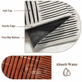 thumbnail image 6 of Large Area Rugs for Living Room Bedroom, Brown Striped 5'x8' Rug Washable Carpet Runner Indoor Outdoor, Farmhouse Stripes Modern Abstract Art Non Slip Floor Mats Rug for Kitchen, Bathroom, 6 of 8