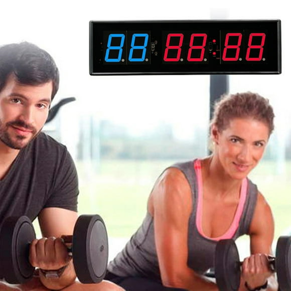 Dvkptbk Portable Gym Timer,Large 2.3 Inch LED Digital Vertigo Display, Home Gym Accessories Upgraded Workout Timer for Gym Home Garage Scools Interval Training Timer Other on Clearance