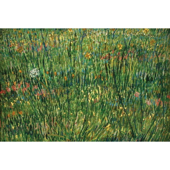 Art.com Patch of Grass Art Print by Vincent van Gogh, 24" x 16"