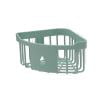 Suction Corner Shower Caddy, Plastic Shower Shelf Storage Basket Wall Mounted Organizer with Ventilation Design, Easy Install for Bathroom Kitchen Shampoo Conditioner, , Storage Rack Drain Rack * 1