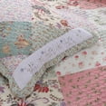 thumbnail image 2 of Cozy Line Grace Celadon Real Patchwork Cotton Quilt Set, Twin Set, 2 of 2