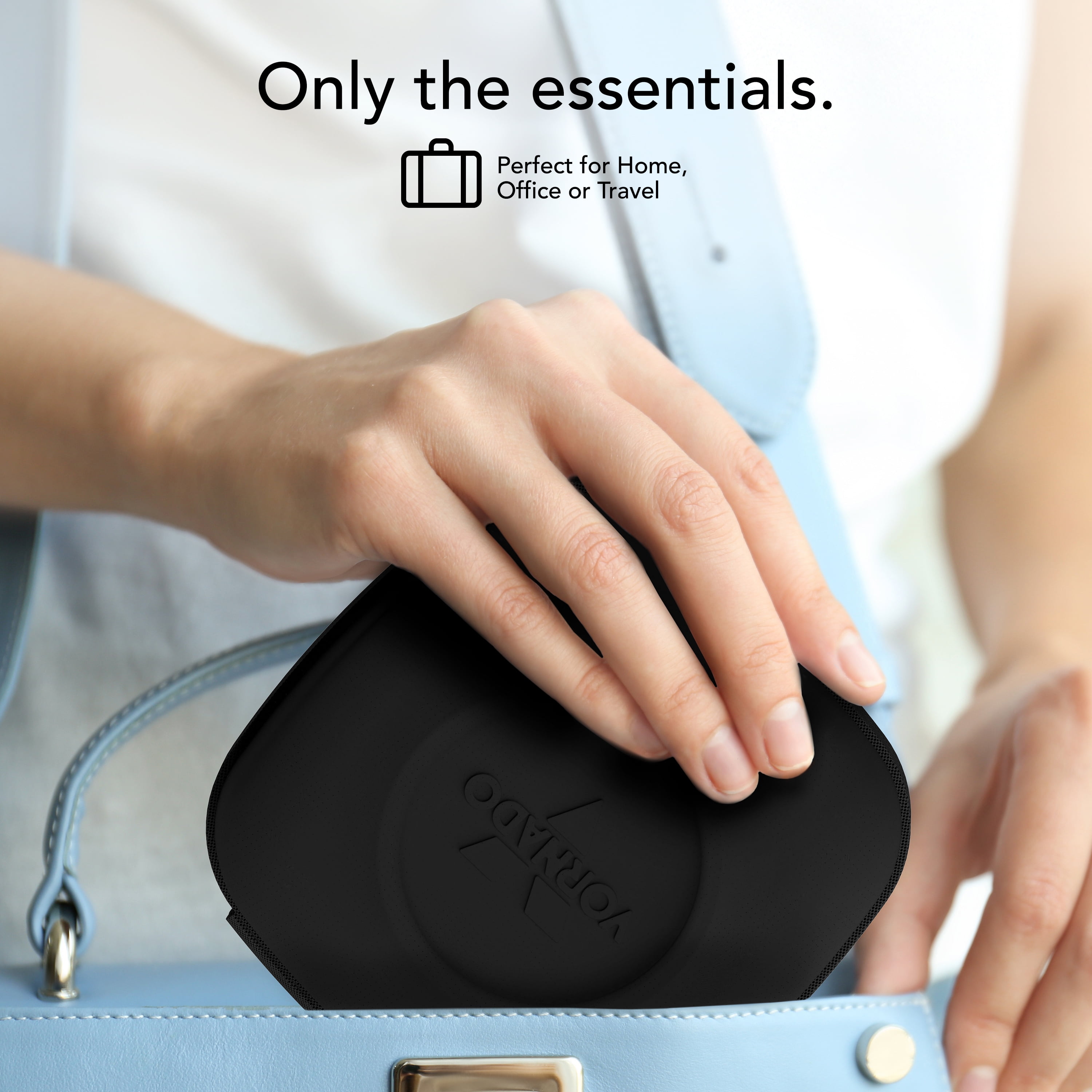 Vornado PEBL PAK Portable Desk and Travel Fan with Carry Case, USB Powered, 2 Speeds