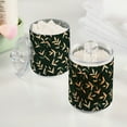 thumbnail image 2 of Yayeee 4 Pack Qtip Holder Bathroom Cotton Swab Canister with Lid Clear Dispenser Set, Green Leaves, 2 of 6