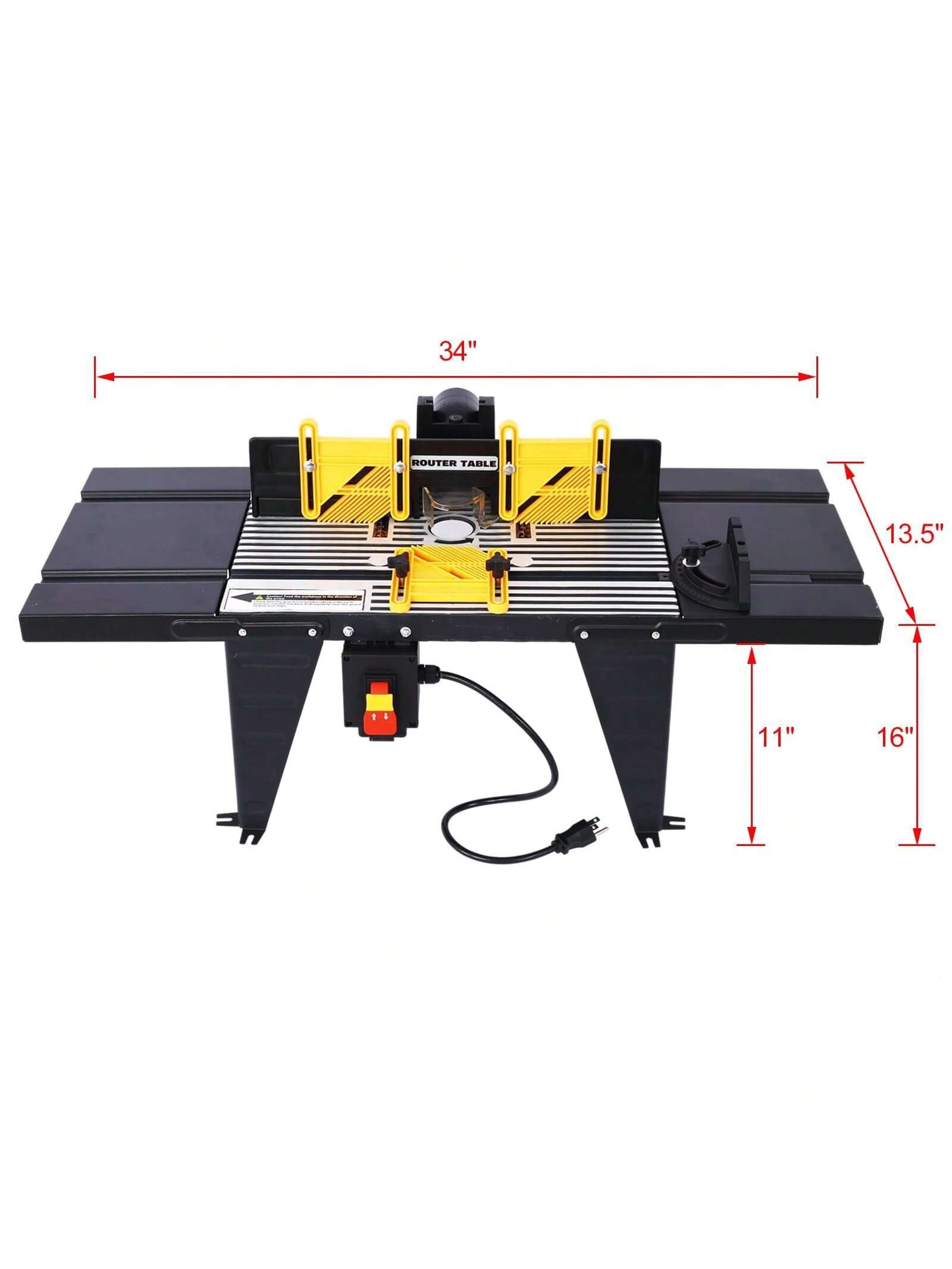 EastVita Router Table Top. Aluminum Top Benchtop Router. Heavy Duty Steel Stands Woodworking Bench Bakelite Milled Table